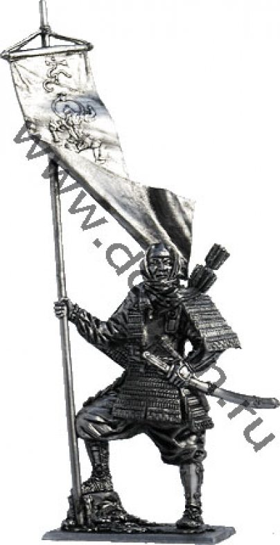Японский воин-монах с флагом (Кас - M183)